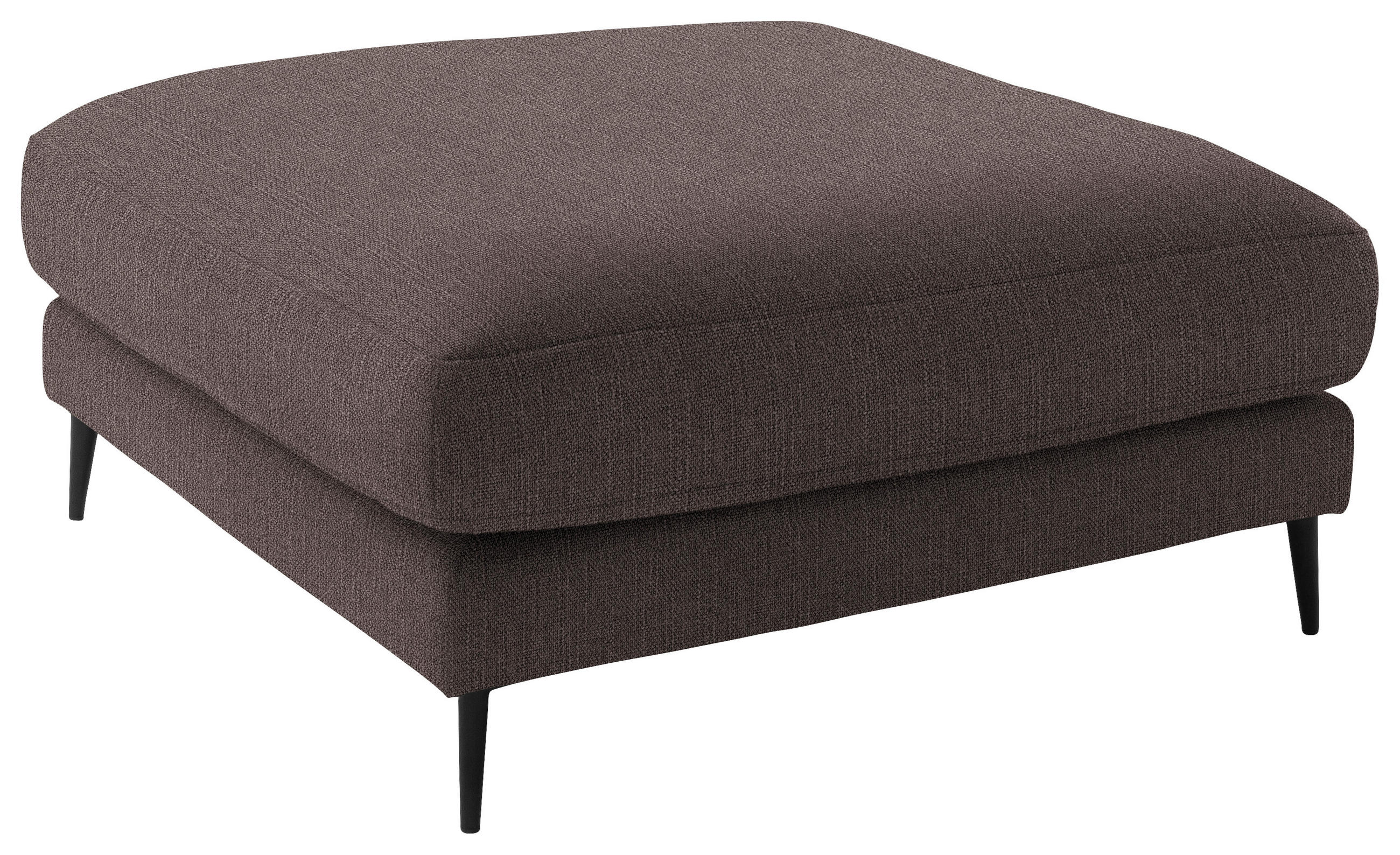 HOCKER in Textil Hellbraun  - Hellbraun/Schwarz, Design, Textil/Metall (120/43/90cm) - Dieter Knoll