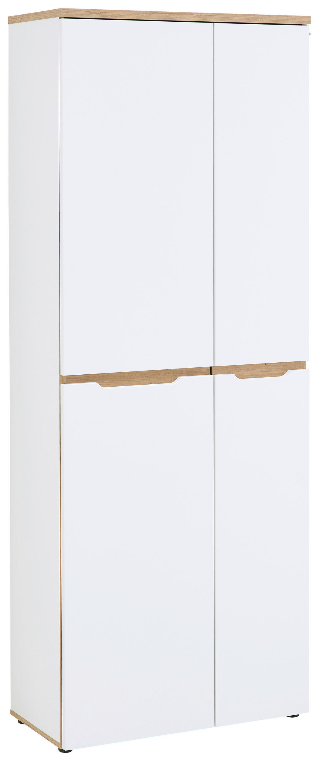 AKTENSCHRANK Weiß, Eiche Artisan  - Weiß/Eiche Artisan, KONVENTIONELL, Holzwerkstoff (75/197/38cm) - MID.YOU