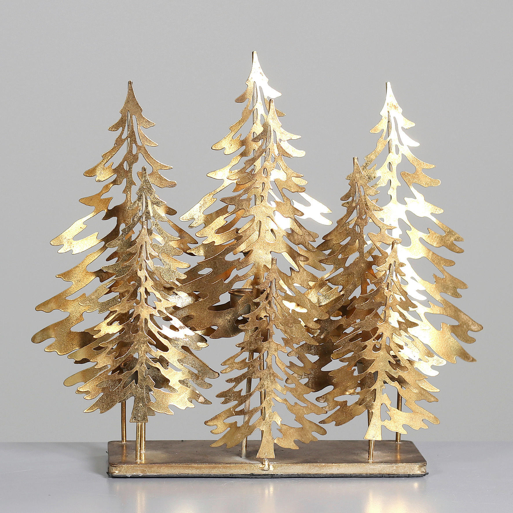 DEKOWEIHNACHTSBAUM Goldfarben  - Goldfarben, Basics, Metall (40cm)
