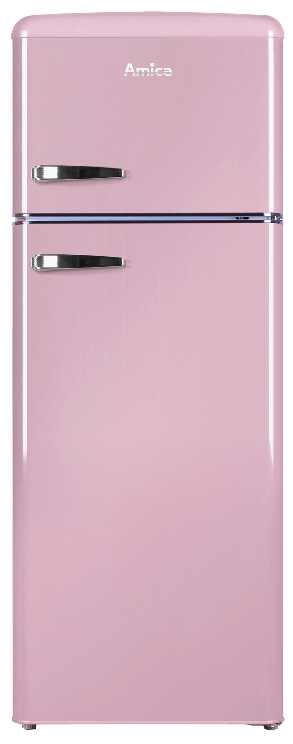 KÜHL-GEFRIER-KOMBINATION  - Pink, Basics, Metall (55/144/61,5cm) - Amica