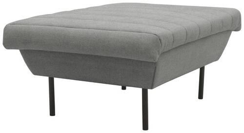 HOCKER in Textil Graubraun - Graubraun/Schwarz, Design, Textil/Metall (70/45/70cm) - LOOKS by W.Joop