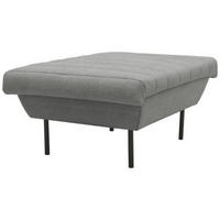 HOCKER Graubraun  - Graubraun/Schwarz, Design, Textil/Metall (70/45/70cm) - LOOKS by W.Joop