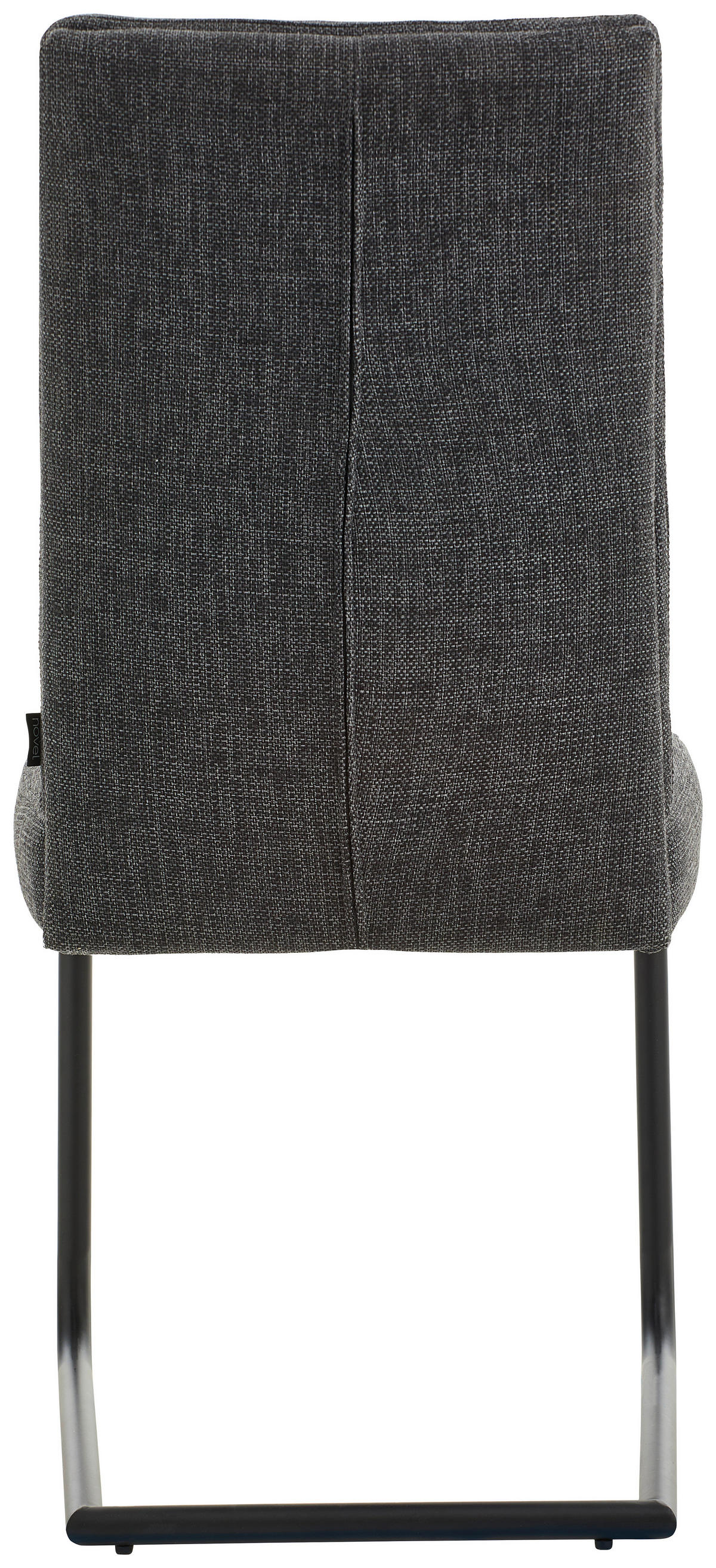 SCHWINGSTUHL  in Eisen Webstoff  - Dunkelgrau/Schwarz, Design, Textil/Metall (48/98/63cm) - Novel