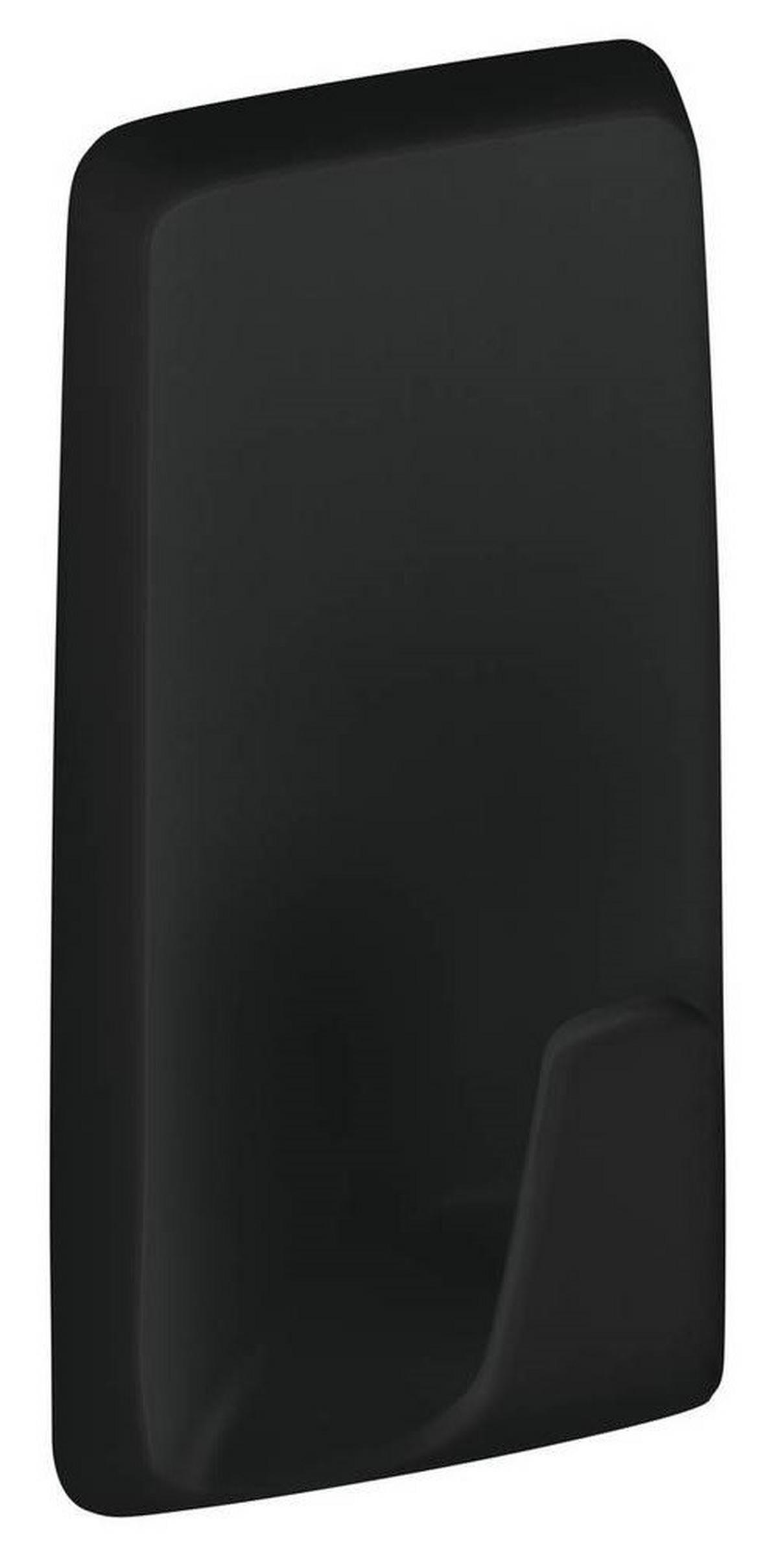 KLEBEHAKEN 3 Stück  in Schwarz  - Schwarz, Basics, Kunststoff (2,1/3,9/1,6cm) - Tesa