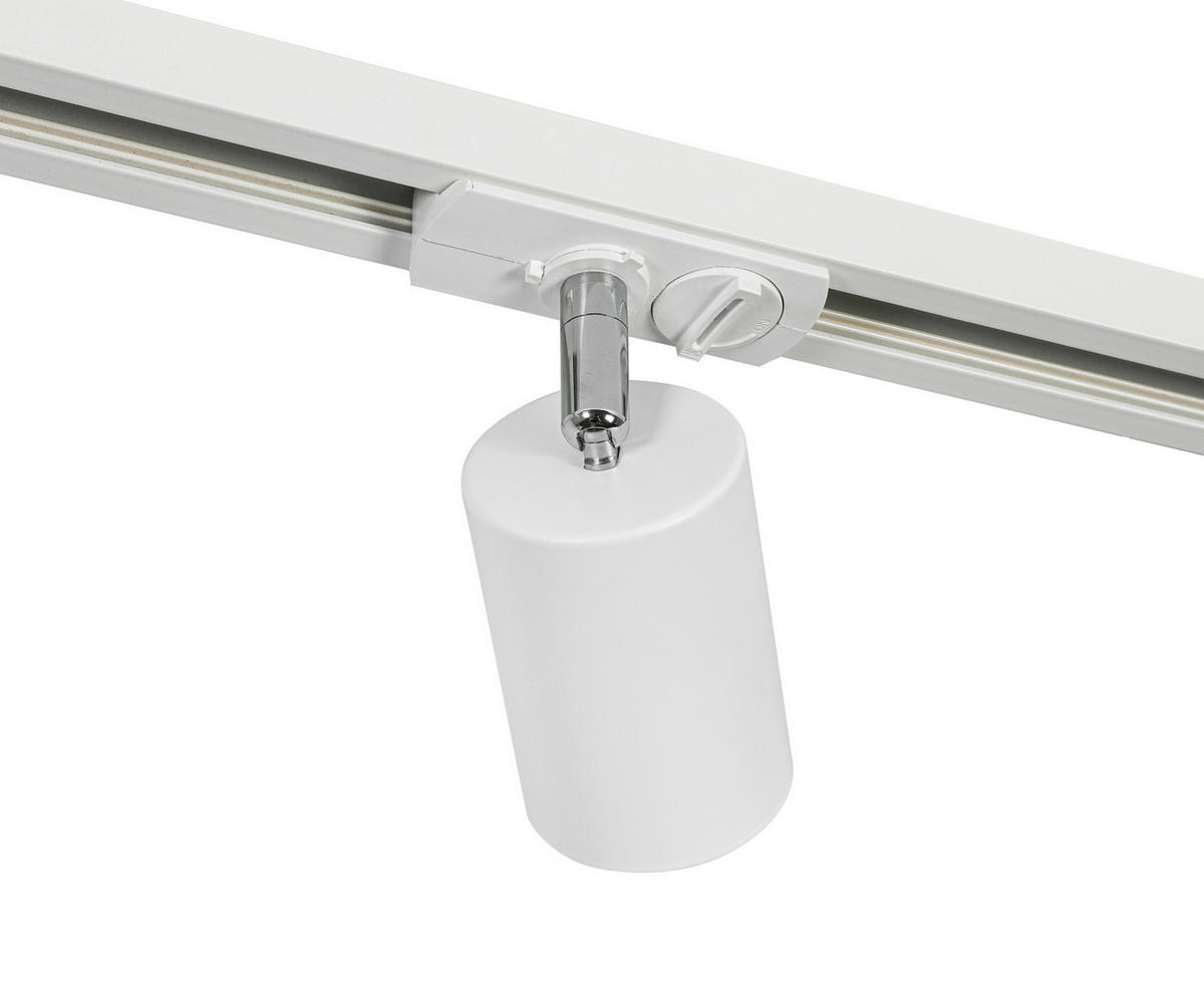 DECKENLEUCHTE 210/5,5/14 cm   - Weiß, Trend, Kunststoff/Metall (210/5,5/14cm) - Novel