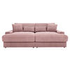 BIGSOFA Cord Altrosa  - Schwarz/Altrosa, MODERN, Kunststoff/Textil (230/85/190cm) - Carryhome