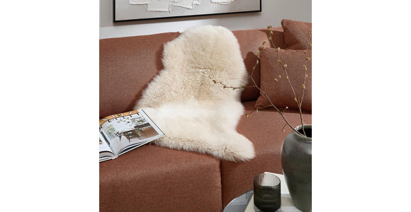 SCHAFFELL 60/90-95 cm Creme  - Creme, Natur, Leder/Fell (60/90-95cm) - Linea Natura