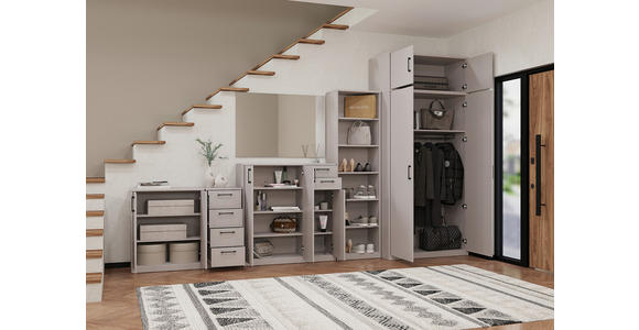 KOMMODE  in 38/84/36 cm  - Kaschmir/Schwarz, Basics, Holzwerkstoff/Kunststoff (38/84/36cm) - Xora