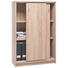 KOMMODE Eichefarben - Eichefarben/Alufarben, KONVENTIONELL, Holzwerkstoff/Kunststoff (74/111/39cm) - Carryhome