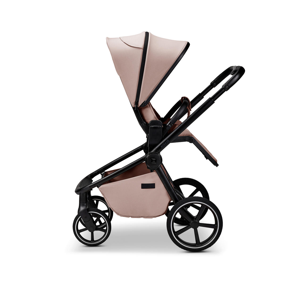 KOMBIKINDERWAGEN  Resea 2.0  Sand  - Sandfarben/Schwarz, Basics, Textil (96/57/114cm) - Moon