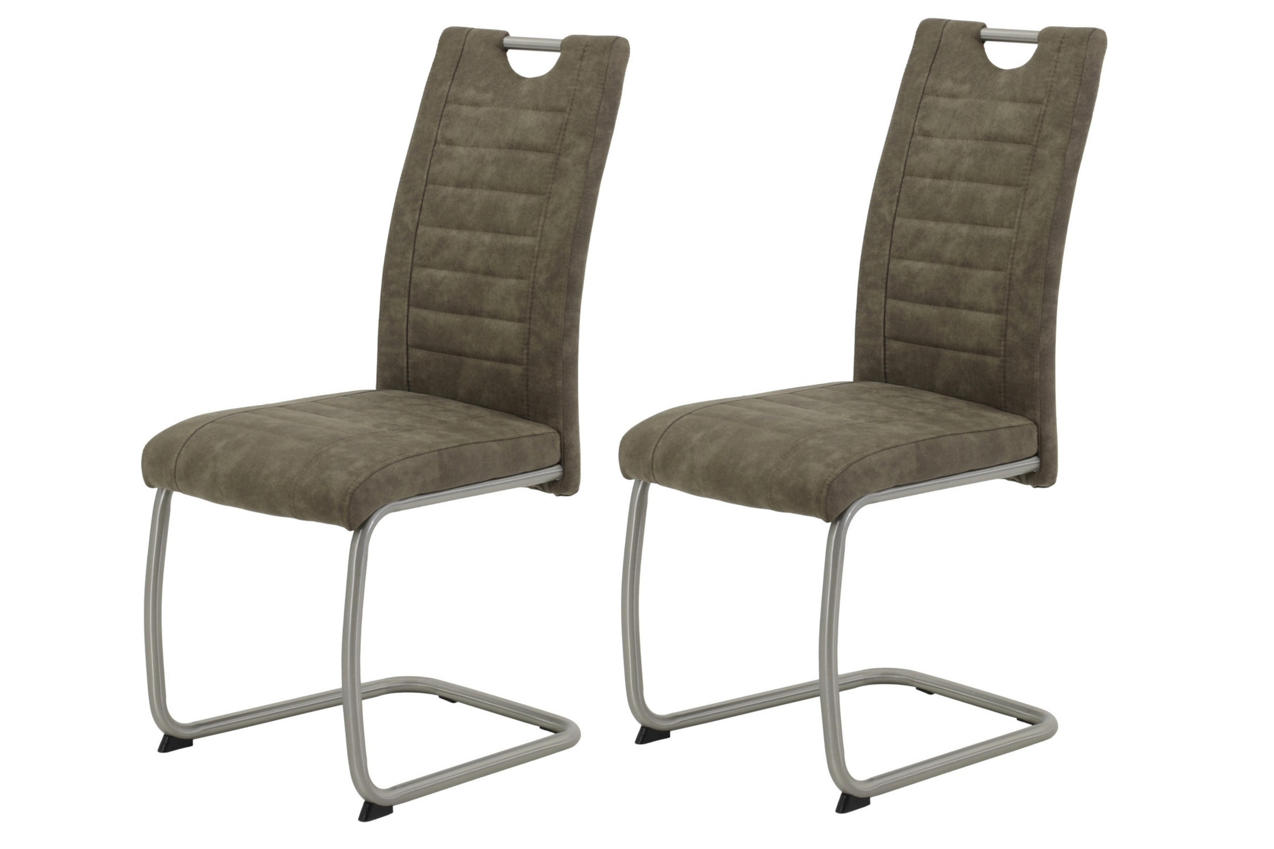 P & B Schwingstuhl-Set Schlamm 43x98x59 cm