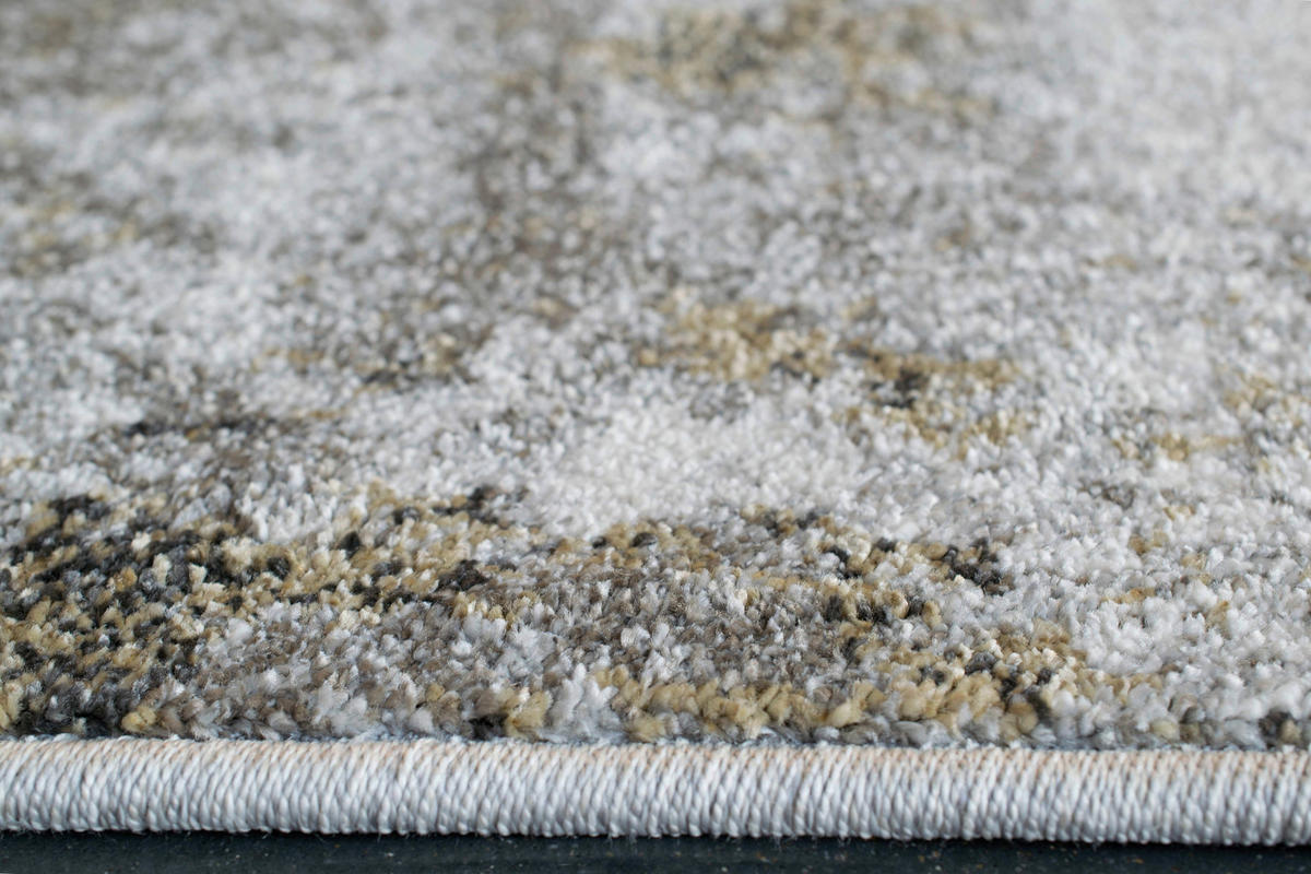 WEBTEPPICH 67/140 cm Sorrent Grau, Silberfarben, Goldfarben  - Silberfarben/Goldfarben, Design, Textil (67/140cm) - Novel