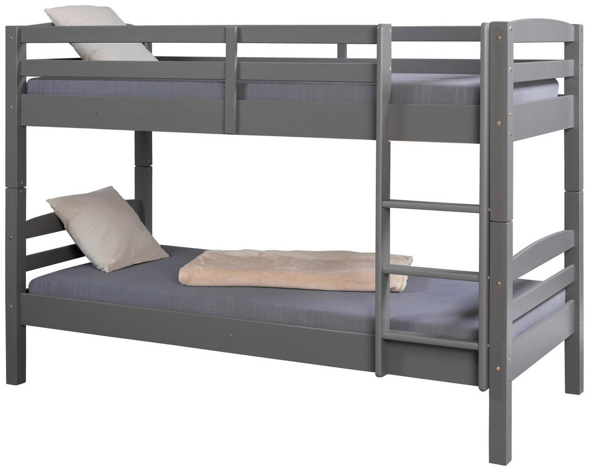 ETAGENBETT 90/200 cm Grau  - Grau, MODERN, Holz (90/200cm) - MID.YOU