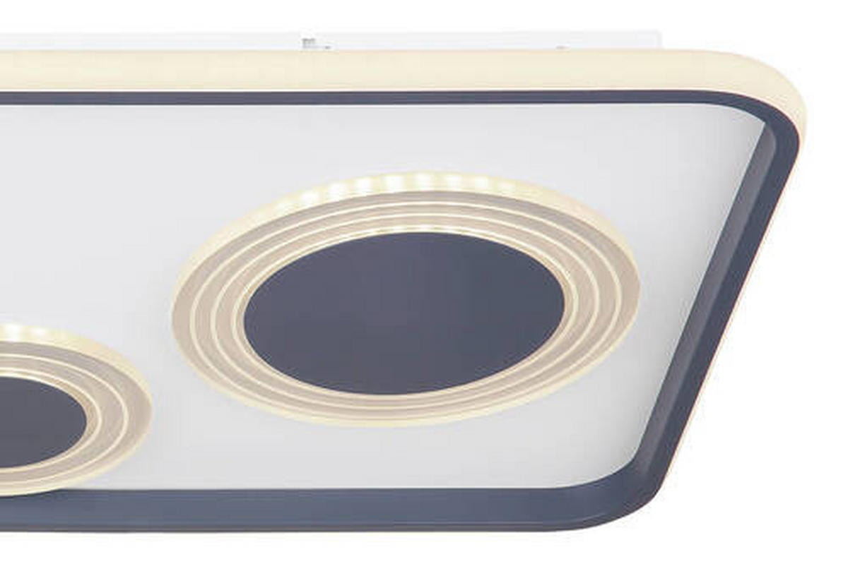STROPNA LED-SVETILKA   //2700-6000 K/230 V/ - opal/antracit, Design, kovina/umetna masa (70/38/6,2cm) - Globo