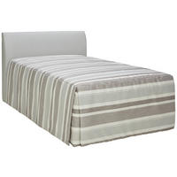 POLSTERBETT 140/200 cm,  in Grau, Matratze, Lattenrost, Bettkasten, Tagesdecke, H2 = mittel  - Weiß/Grau, KONVENTIONELL, Holzwerkstoff/Textil (140/200cm) - RUF Betten