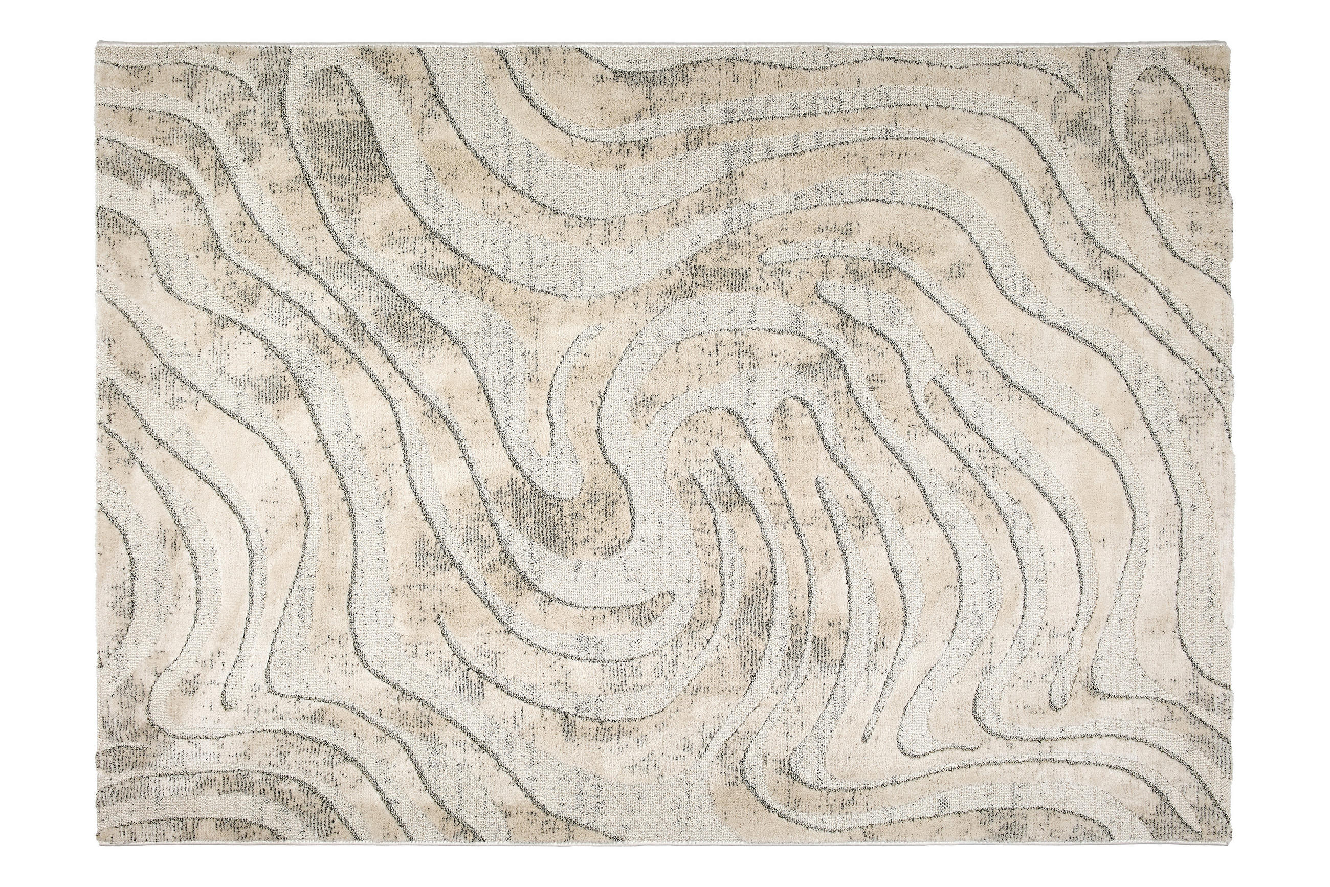 WEBTEPPICH 200/280 cm Lou Creme, Grau rechteckig  - Creme/Grau, Basics, Kunststoff/Textil (200/280cm) - Astra