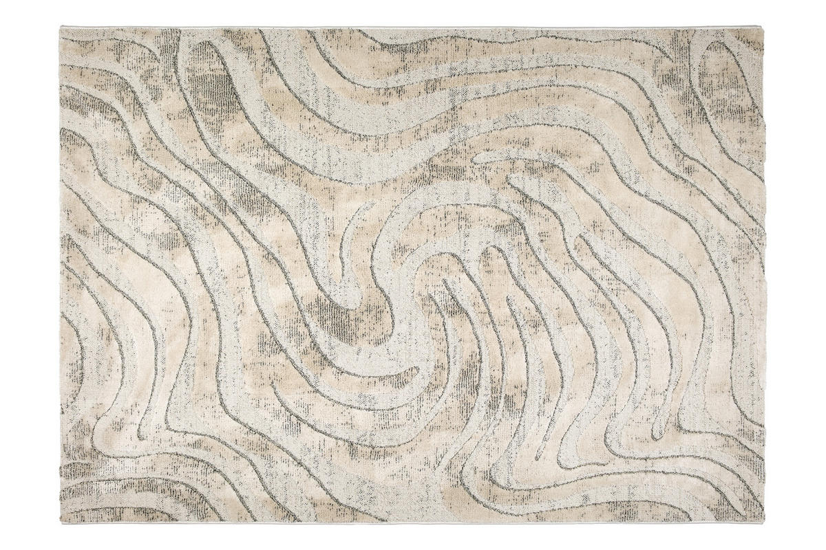 WEBTEPPICH 200/280 cm Lou Creme, Grau rechteckig  - Creme/Grau, Basics, Kunststoff/Textil (200/280cm) - Astra