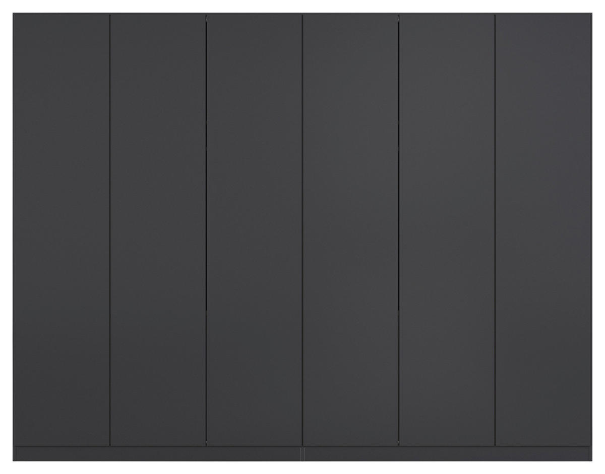 FALTTÜRENSCHRANK 271/210/54 cm 6-türig Dunkelgrau  - Dunkelgrau, Holzwerkstoff (271/210/54cm) - Rauch Möbel