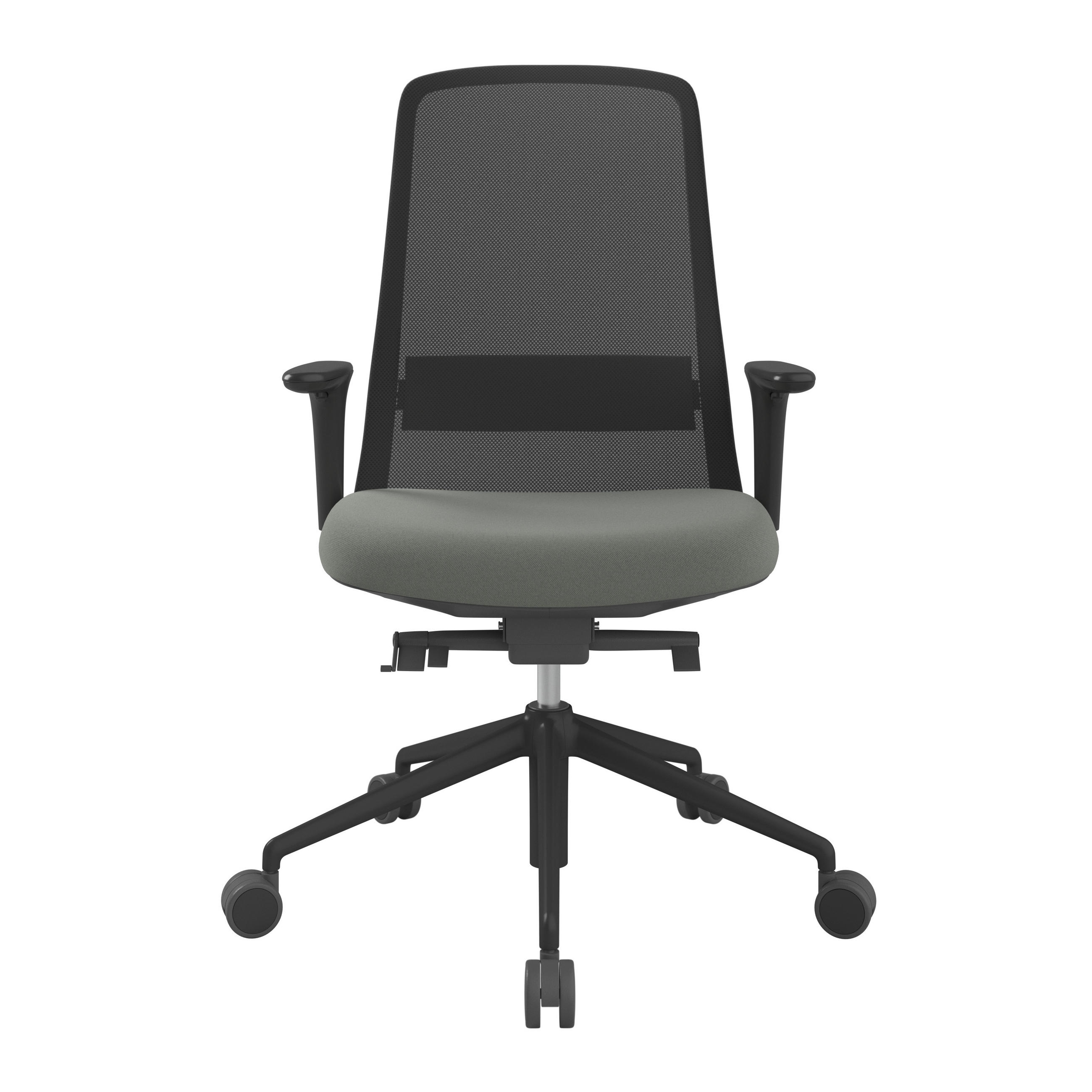 Thumbnail - Xxxl Drehstuhl, Schwarz, Dunkelgrün, Metall, Kunststoff, Textil, Drehkreuz, 70x103-115x70 cm, Stoffauswahl, Sitzfläche 3...