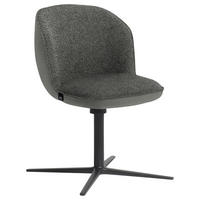 ARMLEHNSTUHL  Lederauswahl, Stoffauswahl  - Anthrazit/Grau, Design, Textil/Metall (56/85/65cm) - Schöner Wohnen