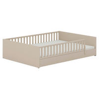 BODENBETT 120/200 cm Beige  - Beige/Schwarz, Konventionell, Holzwerkstoff (120/200cm) - Paidi