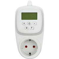 STECKDOSENTHERMOSTAT - Weiß, Basics, Kunststoff (14cm)