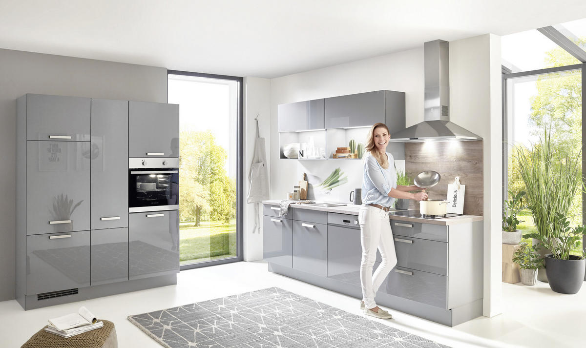 KUCHYNĚ NA MÍRU FINN - bílá, Design, kompozitní dřevo - Celina