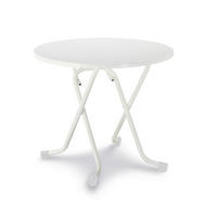 GARTENKLAPPTISCH 80/80/73 cm  - Weiß, Basics, Holz/Metall (80/80/73cm) - Gardenson