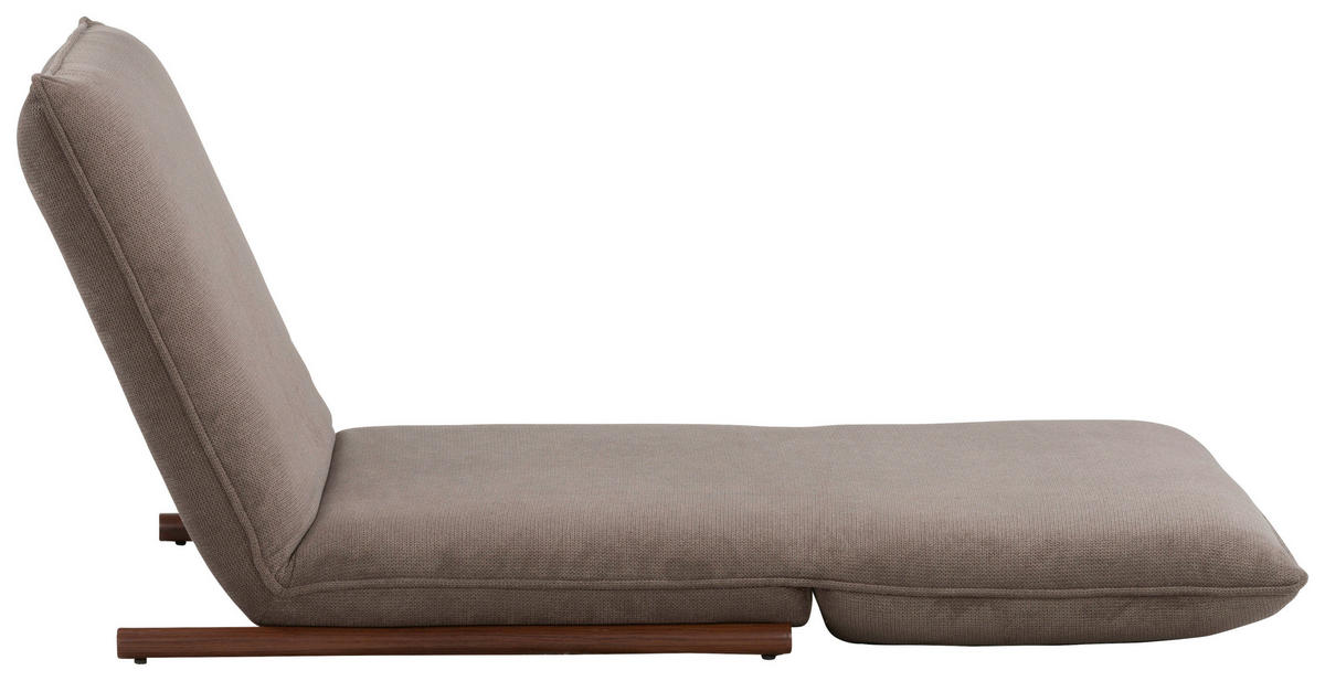 SESSEL in Samt Braun  - Dunkelbraun/Braun, Design, Textil/Metall (93/97/80cm) - MID.YOU