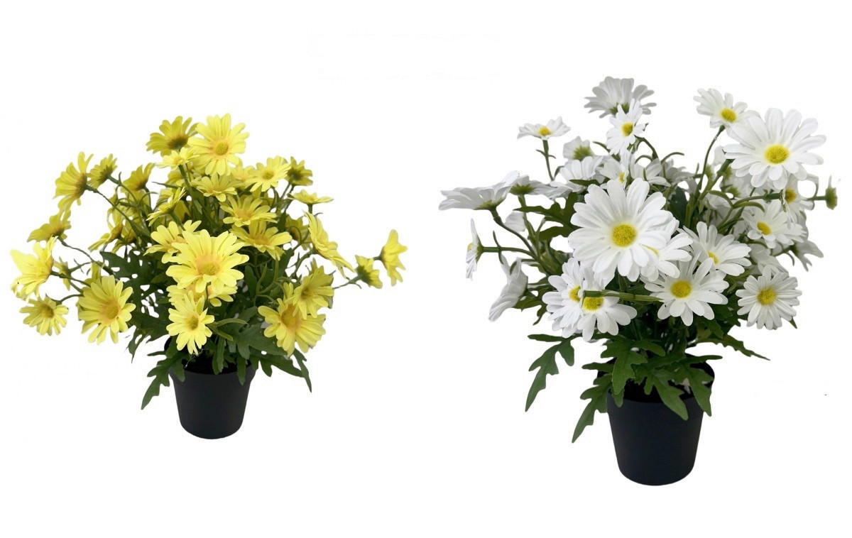 MŰNÖVÉNY - sárga/fekete, Lifestyle, műanyag/textil (30cm)