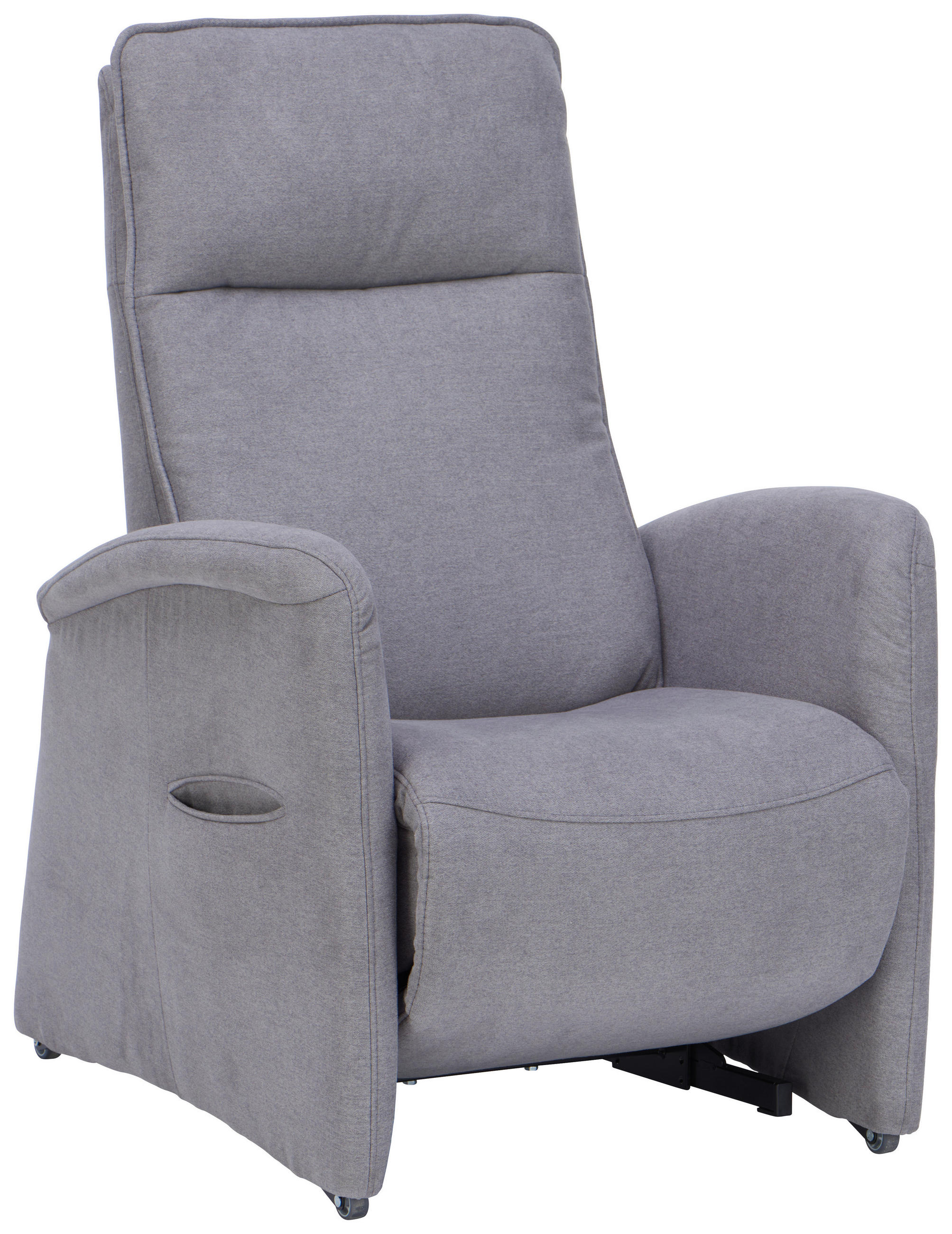 FERNSEHSESSEL in Chenille Grau  - Grau, KONVENTIONELL, Kunststoff/Textil (79/108/87cm) - Valdera