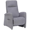 FERNSEHSESSEL in Chenille Grau  - Grau, KONVENTIONELL, Kunststoff/Textil (79/108/87cm) - Valdera