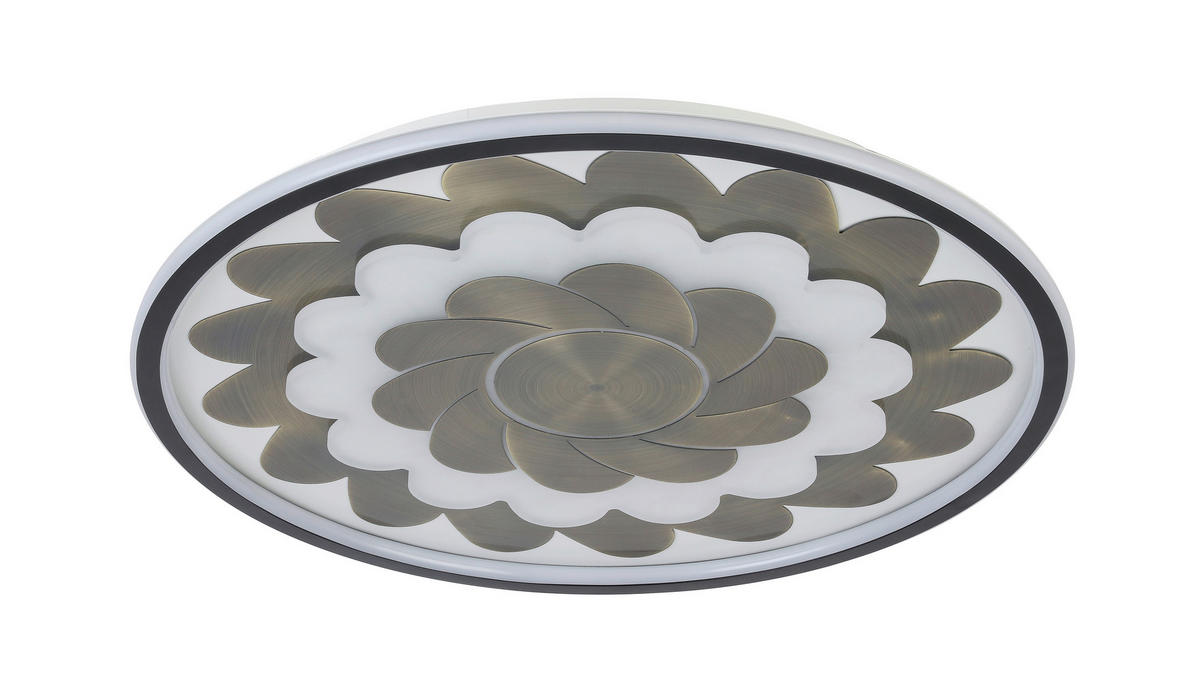 STROPNÉ LED SVIETIDLO, 58/5,5 cm  - čierna/biela, Lifestyle, kov/plast (58/5,5cm) - Dieter Knoll