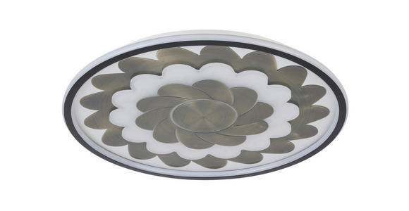 LED-DECKENLEUCHTE 58/5,5 cm - Messingfarben/Schwarz, LIFESTYLE, Kunststoff/Metall (58/5,5cm) - Dieter Knoll