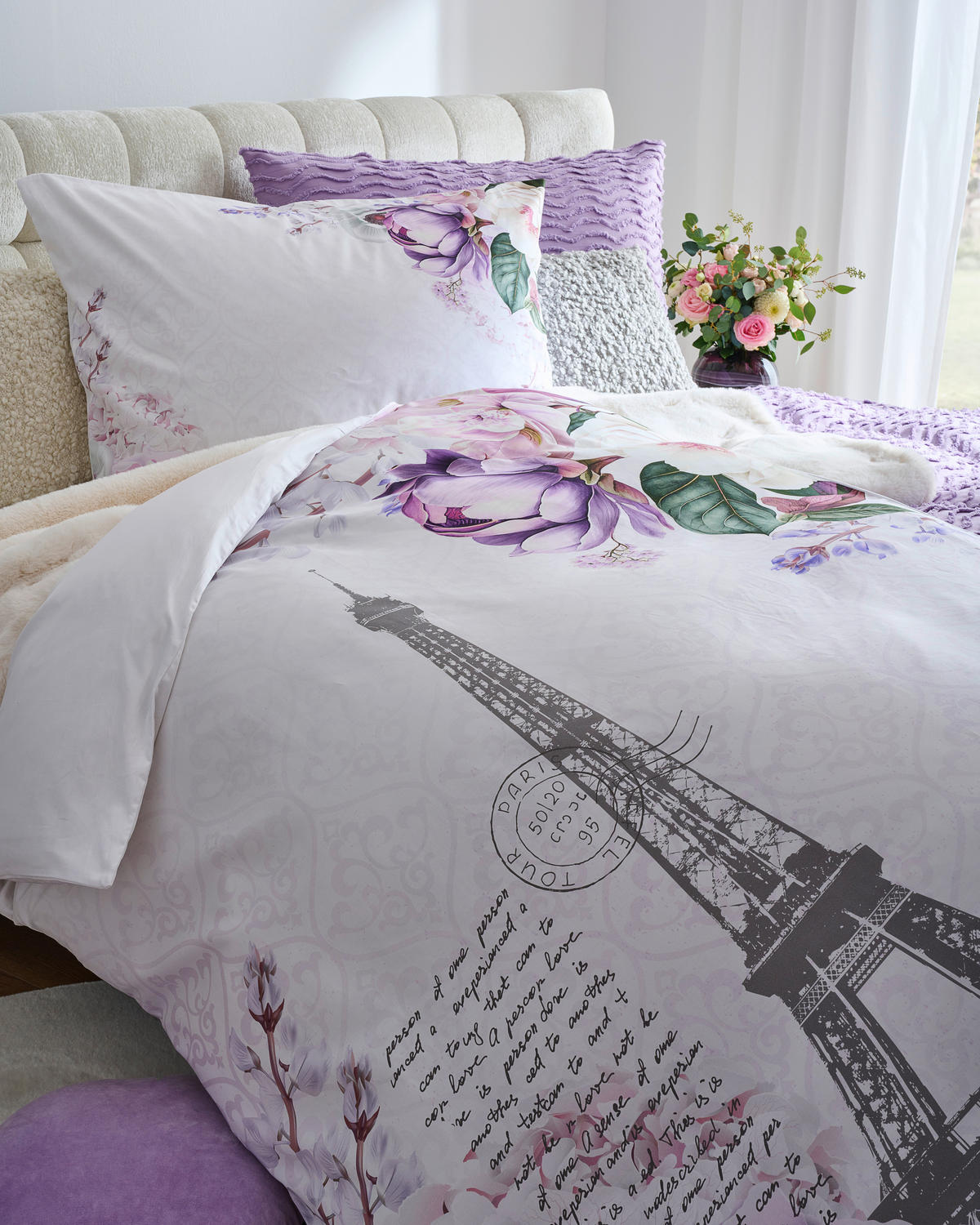 POSTELJINA 140/200 cm saten višebojna  - višebojna, Trendi, tekstil (140/200cm) - Esposa