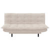 SCHLAFSOFA Cord Creme  - Creme/Schwarz, Design, Textil (194/100/90cm) - Ti'me