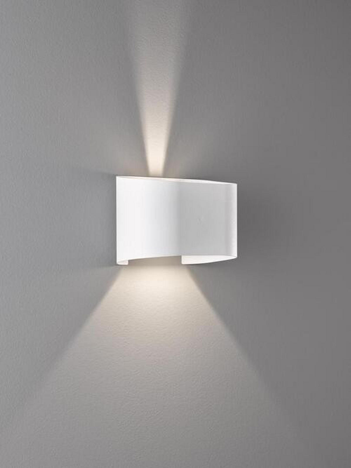 LED-WANDLEUCHTE Wall 18/12 cm   - Weiß, Design, Metall (18/12cm) - Fischer & Honsel