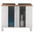 WASCHBECKENUNTERSCHRANK 65/54/31 cm - Chromfarben/Eichefarben, Design, Glas/Holzwerkstoff (65/54/31cm) - Xora WASCHBECKENUNTERSCHRANK 65/54/31 cm - Chromfarben/Eichefarben, Design, Glas/Holzwerkstoff (65/54/31cm) - Xora