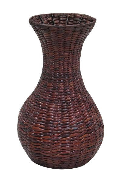 KORBVASE 40 cm - Braun, Lifestyle, Naturmaterialien/Metall (40cm) - Landscape