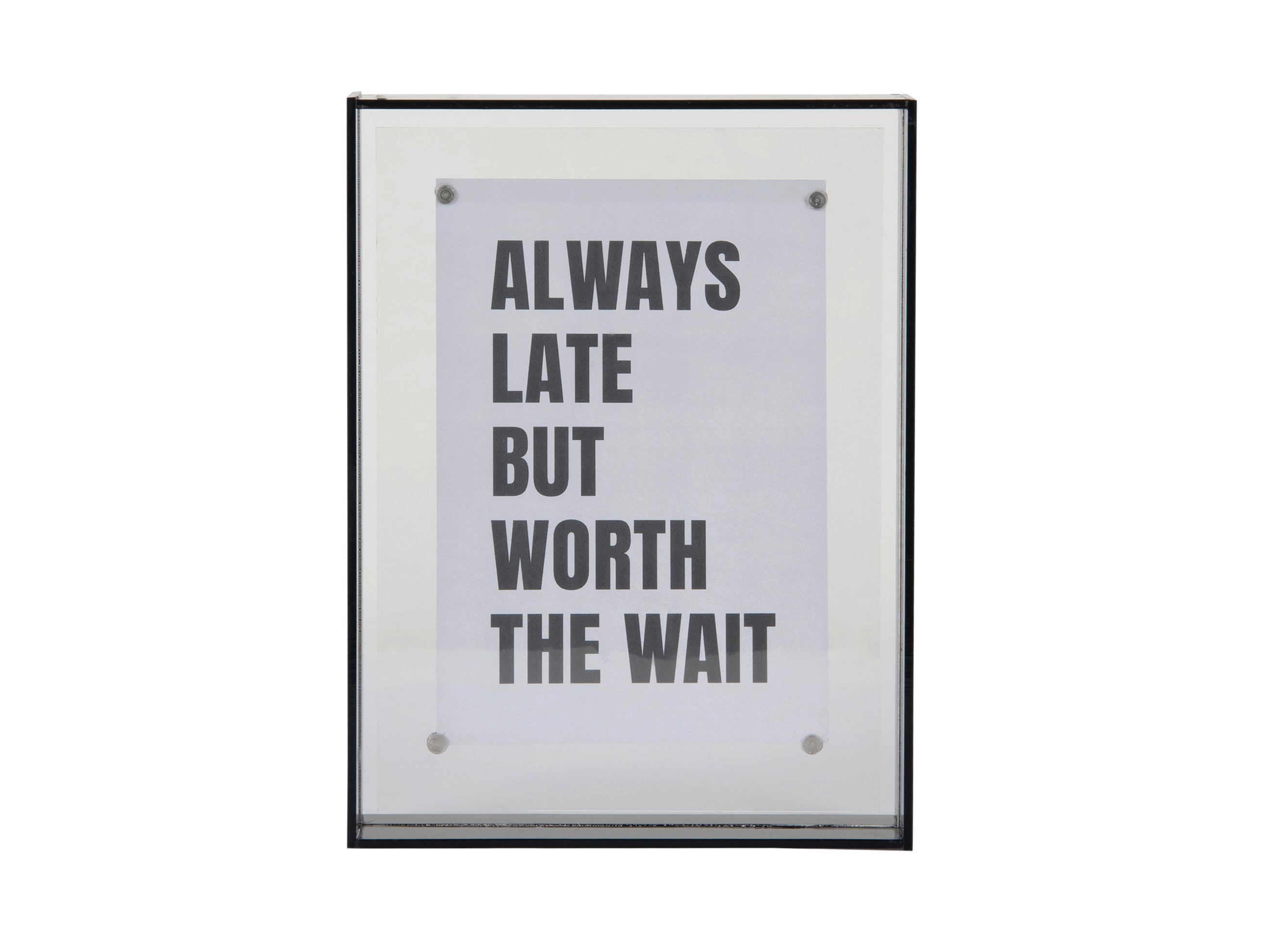 FOTORAHMEN - Dunkelgrau, Basics, Kunststoff (14/19cm) - Present Time