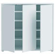 SCHUHSCHRANK Alice Springs  in 109,2/99,1/34,9 cm  - Hellgrau/Grau, MODERN, Holzwerkstoff (109,2/99,1/34,9cm) - Xora