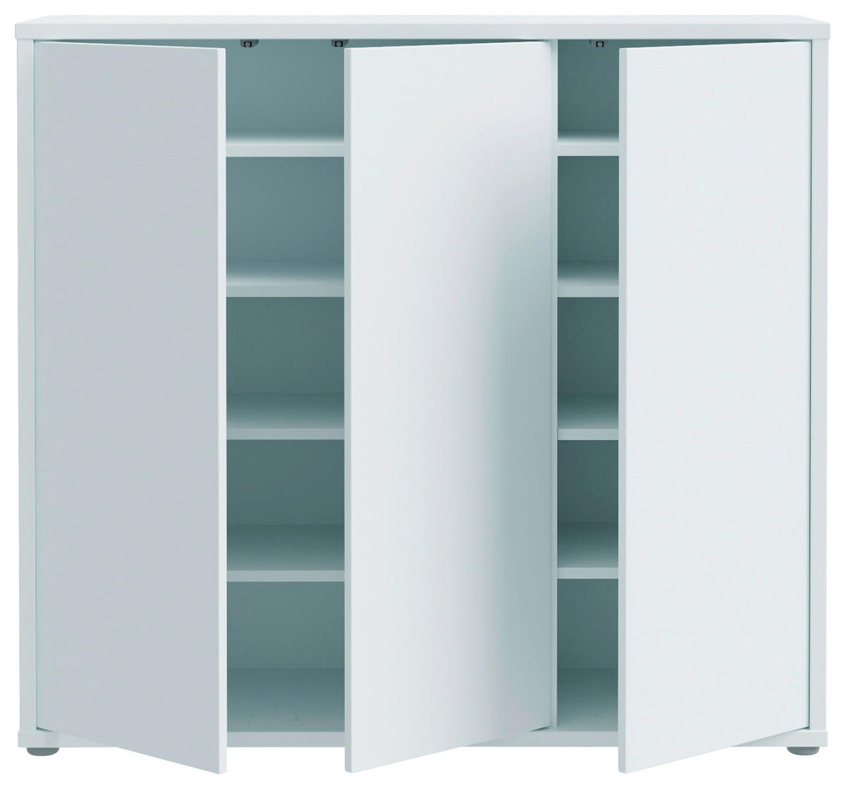 Dulap Pentru Pantofi 109,2/99,1/34,9 cm  - gri deschis/gri, Modern, material pe bază de lemn (109,2/99,1/34,9cm) - Modern Living