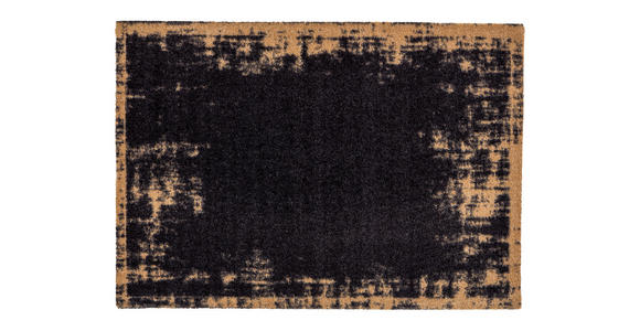 FUßMATTE  50/70 cm  Schwarz, Dunkelorange  - Dunkelorange/Schwarz, Design, Textil (50/70cm) - Esposa