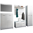 GARDEROBE 5-teilig  in 275/200/39 cm  - Weiß, Design, Holzwerkstoff (275/200/39cm) - Carryhome