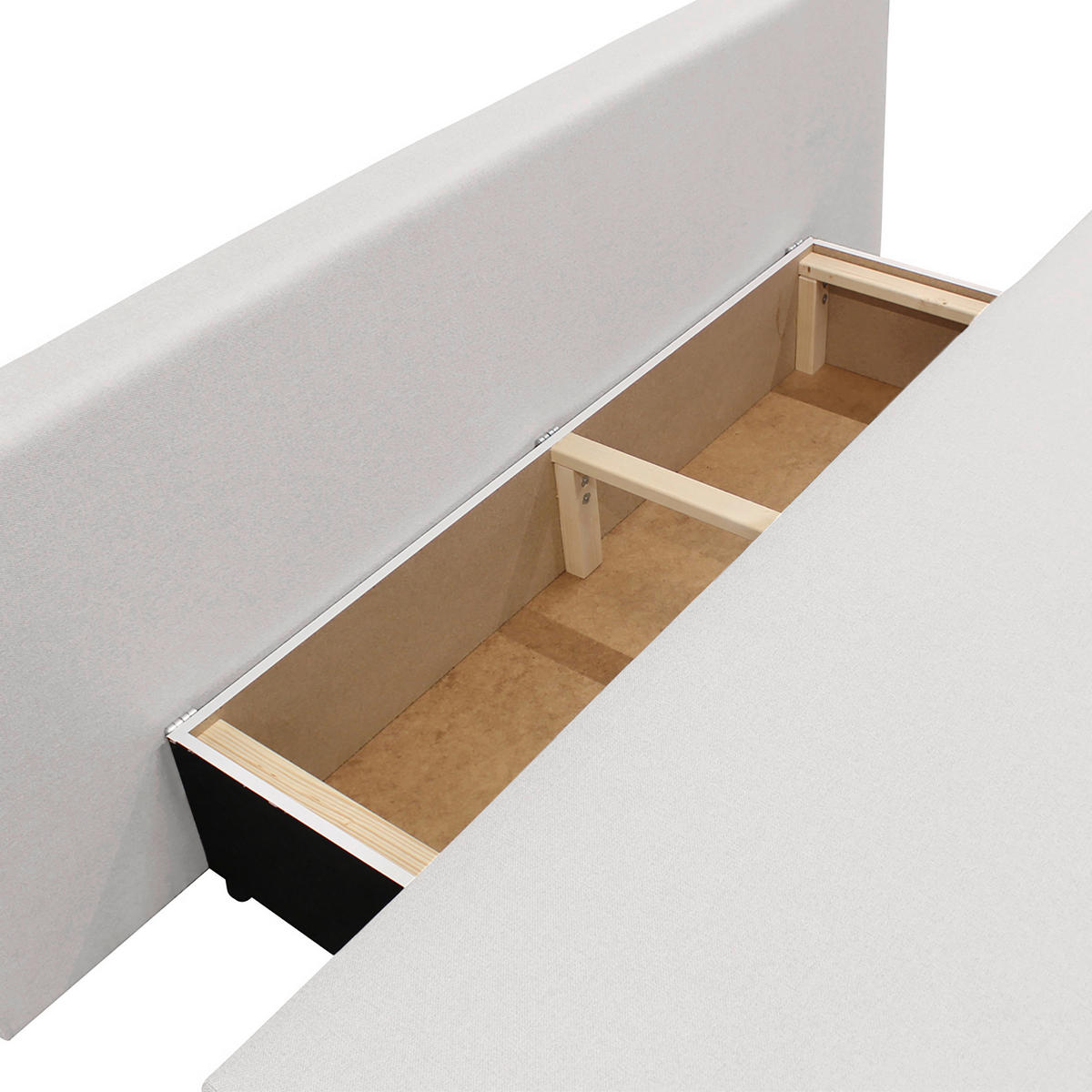 TROSJED NA RAZVLAČENJE tekstil  bijela    - bijela/crna, Design, tekstil/plastika (206/87/88cm) - P & B