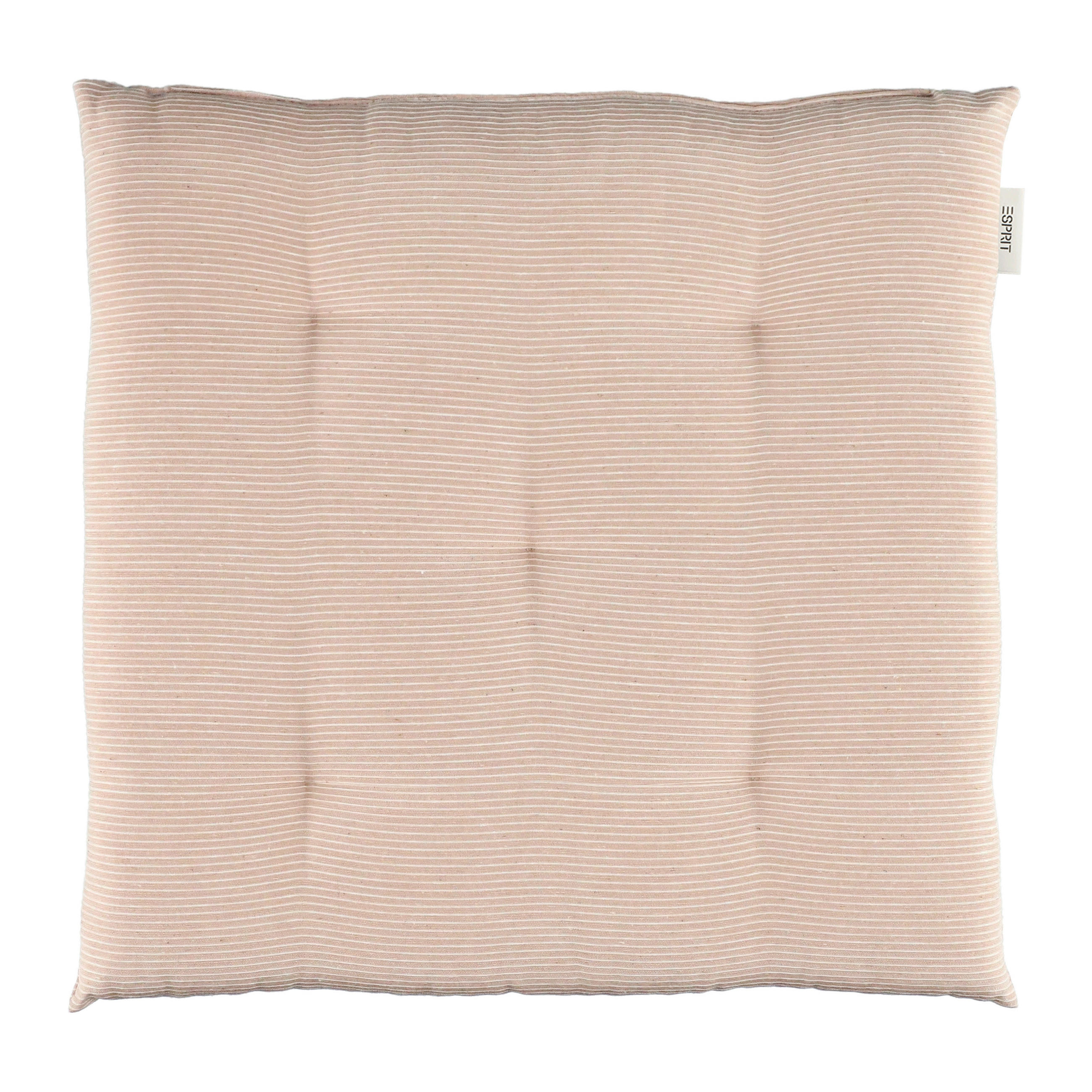 Esprit Sitzkissen Needlestripe Altrosa 40x40 cm