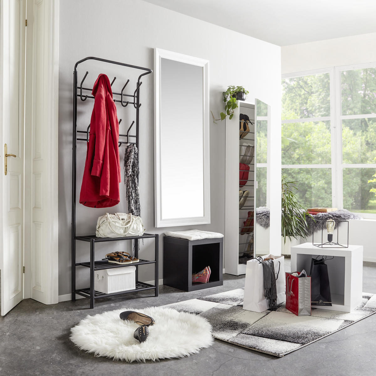 KLÄDHÄNGARE - svart, Design, metall (67/185/32cm) - Best Price
