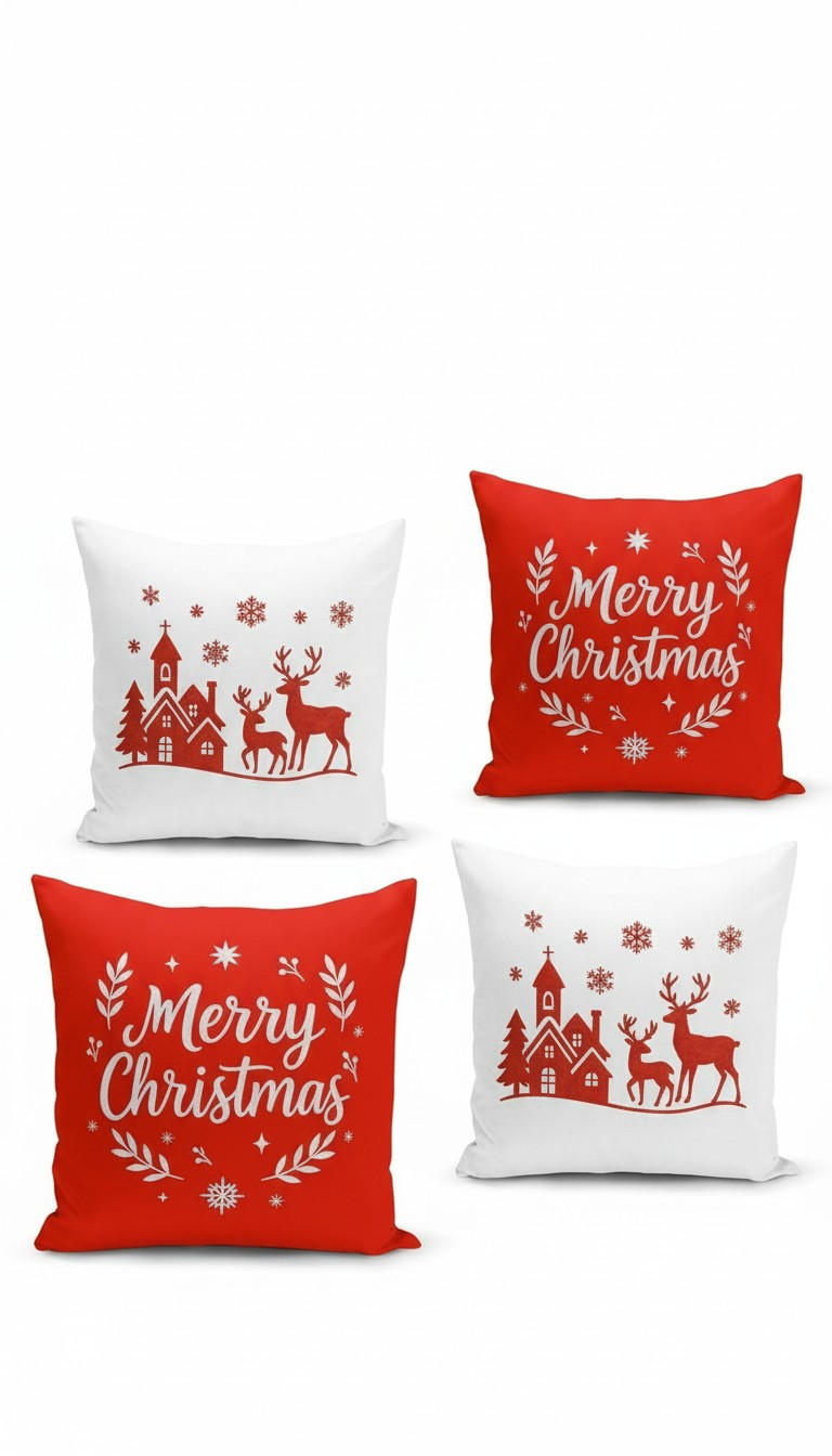 KISSENBEZUG-SET 43/43 cm  - Multicolor, Basics, Textil (43/43cm) - X-Mas