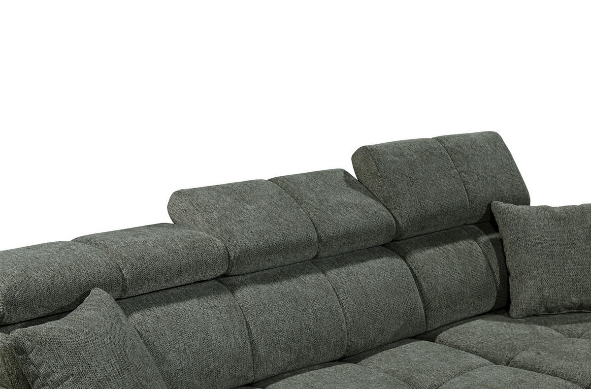 KUTNA GARNITURA tekstil  tamno zelena   - tamno zelena/crna, Konvencionalno, tekstil/plastika (268/172cm) - MID.YOU