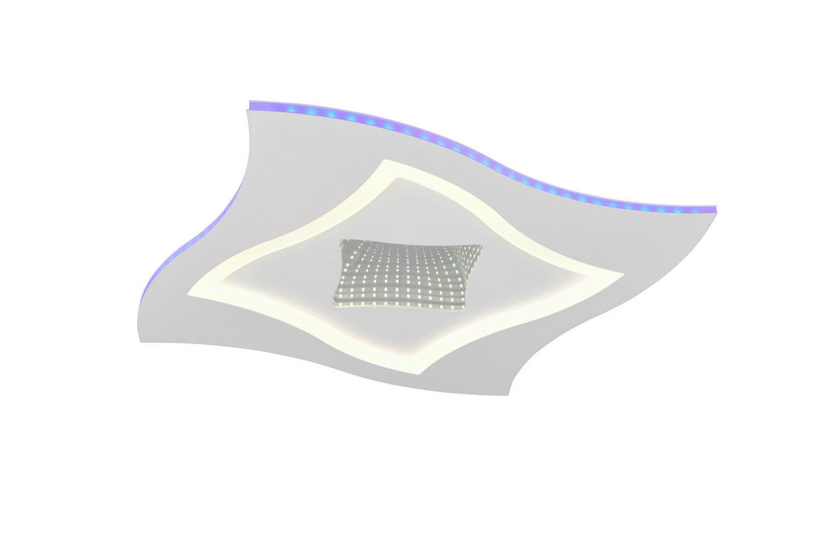 Plafonieră Cu Led - alb, Design, metal (50/50/6cm)